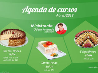 Agenda de Cursos para Abril 2018