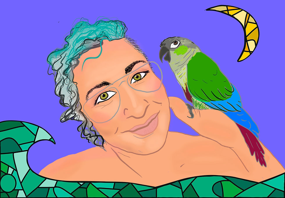 Self portrait with Chapu