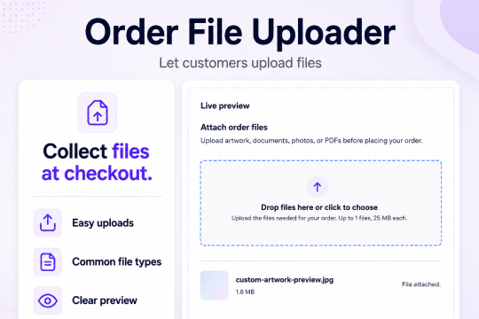 Order File Uploader banner
