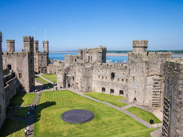 Ala interna do Castelo de Caernarfon