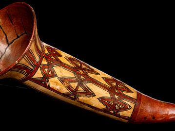 Chifre para bebida do povo Shuar