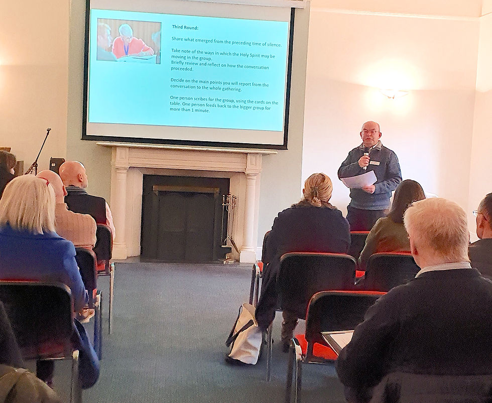 Mark O'Leary addressing a conference on Marriage, February 2025
