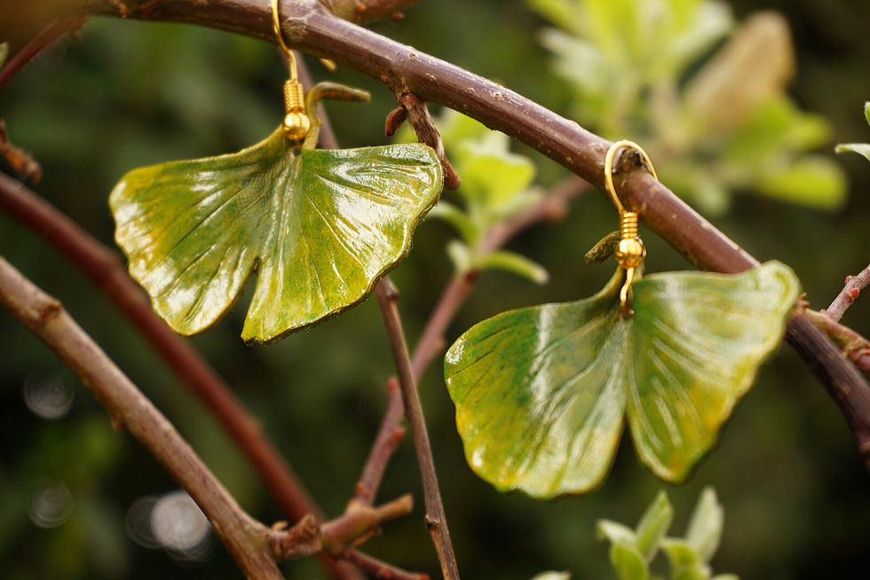Miniature : Ohrringe "Ginko"