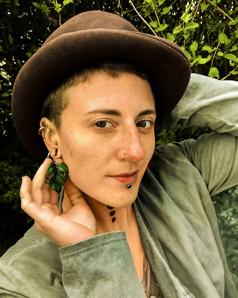Thumbnail: "Monstera" earrings