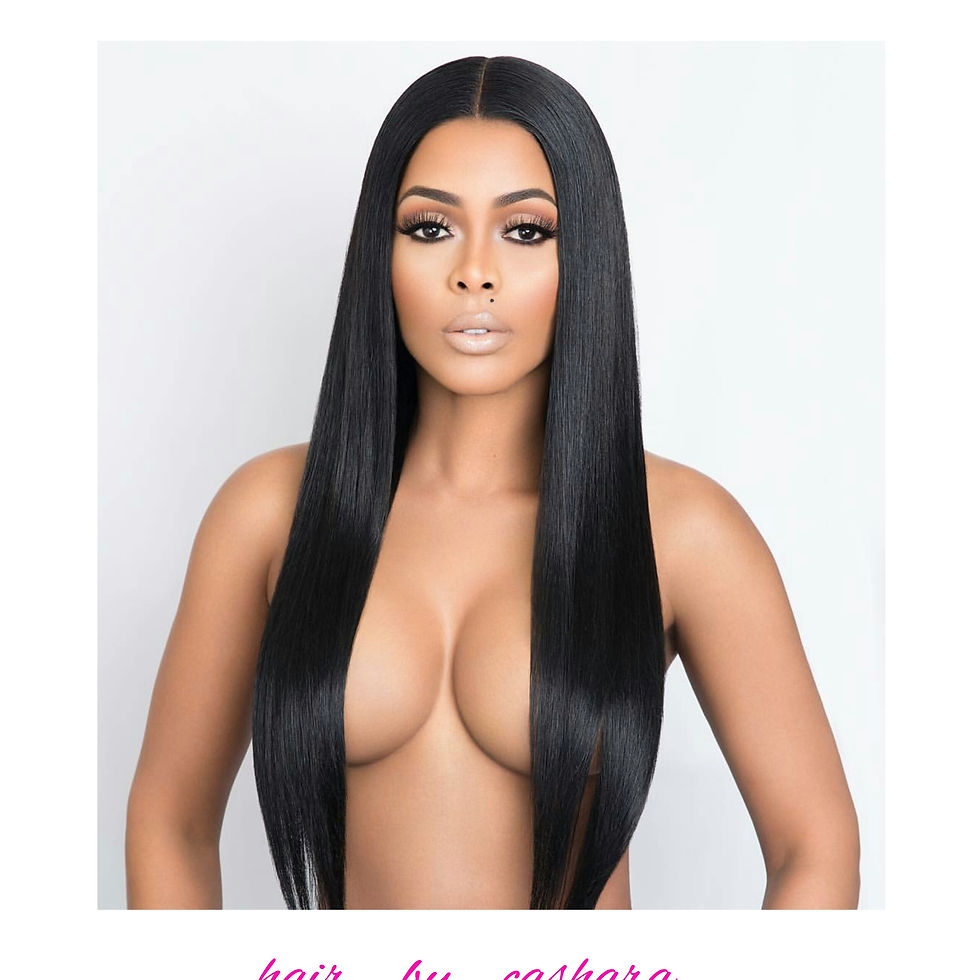 Thumbnail: Lace Front Wig Unprocessed Brazilian Straight Hair 22in