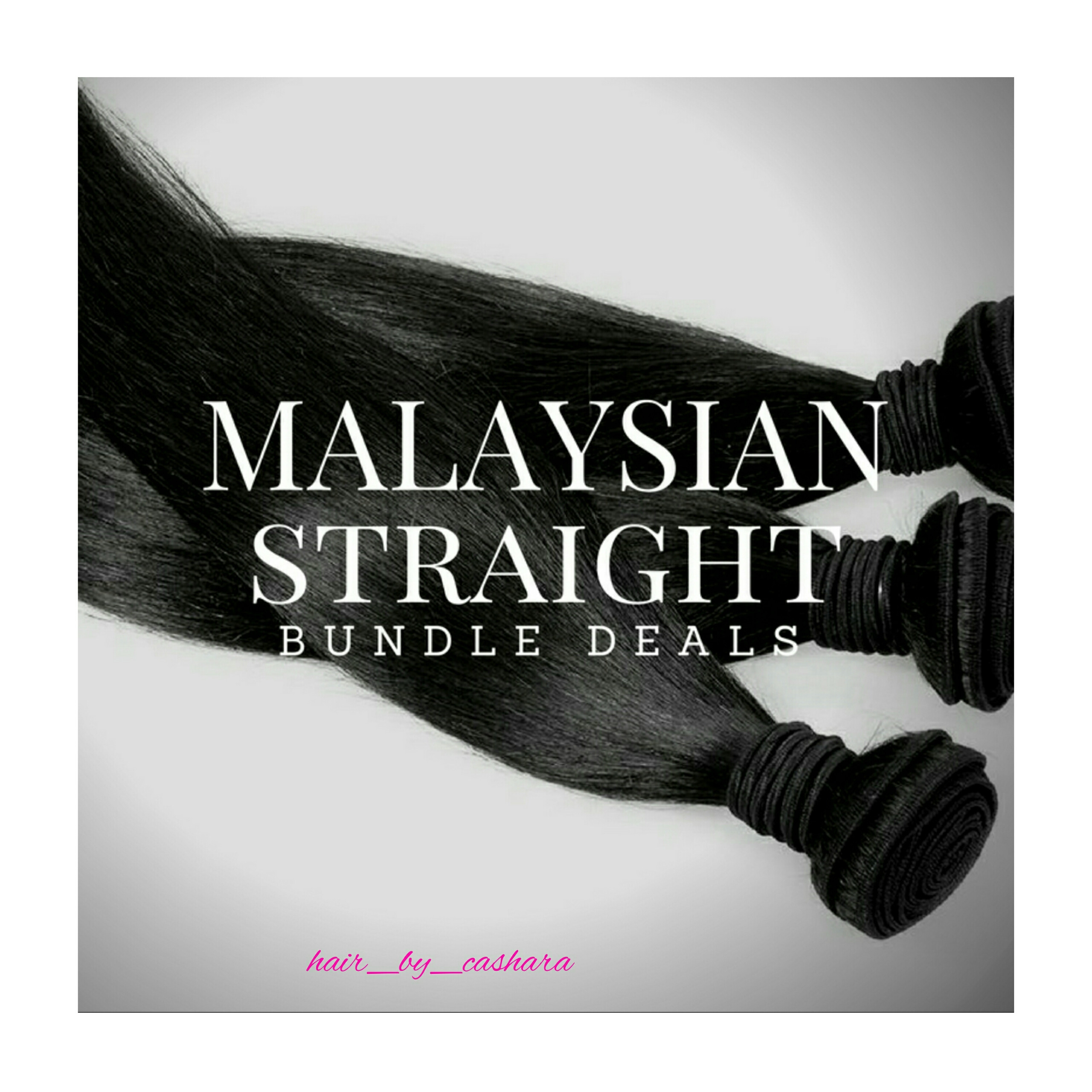 10A Malaysian Straight Hair 3 Bundles 18/18/18 Virgin Unprocessed Human Hair