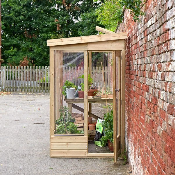 Thumbnail: Lean To Greenhouse 4 x 6 Open Back