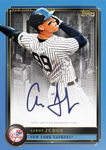 人気色 aaron judge topps auto 99シリ - crumiller.com