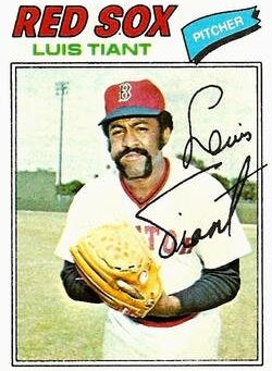 Card-by-Yankees Card: 1977 Topps Set, Card #258, Luis Tiant 
