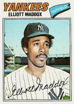 Card-by-Yankees Card: 1977 Topps, Elliott Maddox