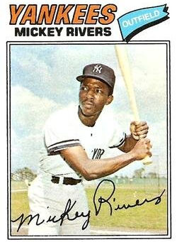 Card-by-Yankees Card: The 1977 Topps Set, Card #305, Mickey Rivers (Article 60)
