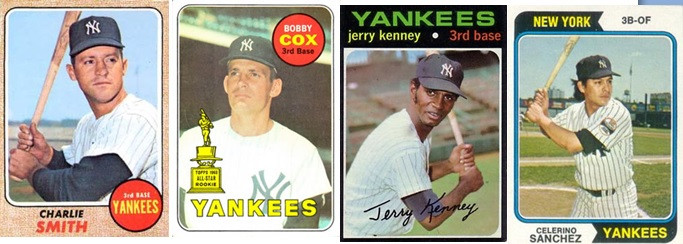 A SERIES OF UNINSPIRING THIRD BASEMEN PATROLLED THE HOT CORNER IN NEW YORK IN THE YEARS BETWEEN CLETE BOYER AND GRAIG NETTLES.