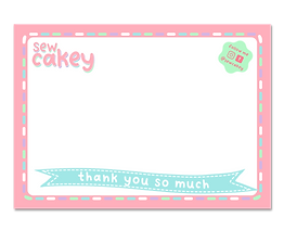 The brand design for Sew Cakey by Magic Feather Designs - branding for small businesses