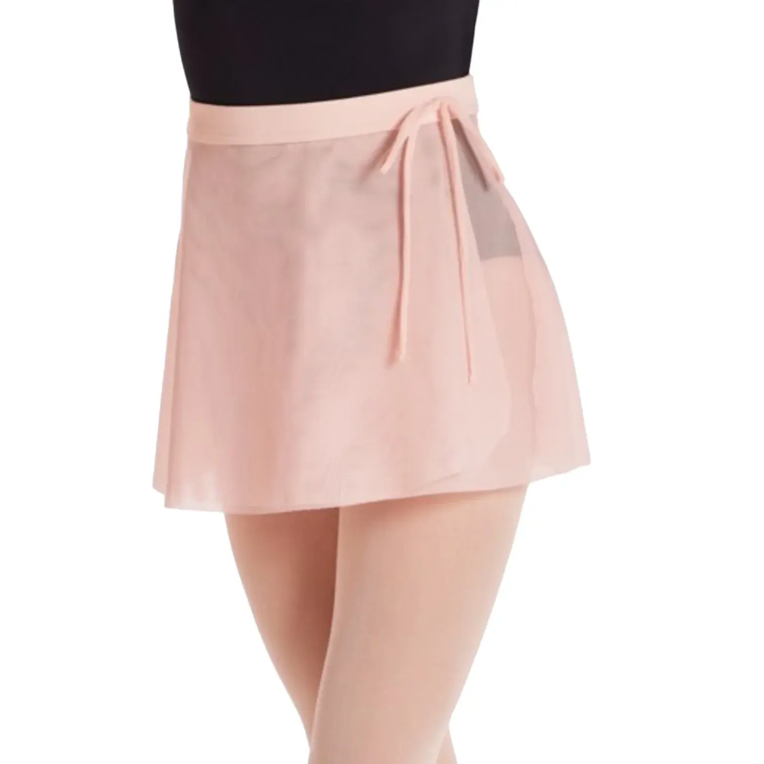 Mesh Faux Wrap Ballet Skirt
