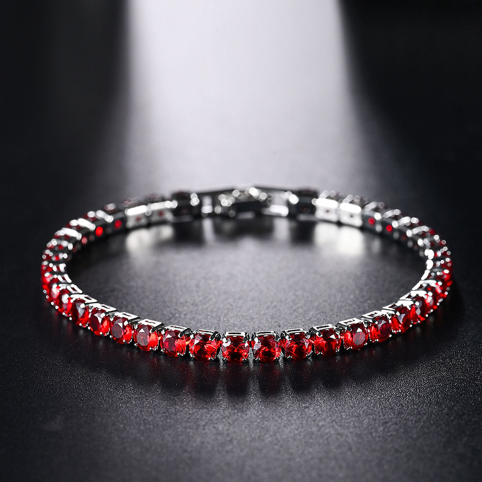 Thumbnail: 4mm Micro-inlaid Zircon Tennis Bracelet for Women 2025 New Men Bracelet Homme Je