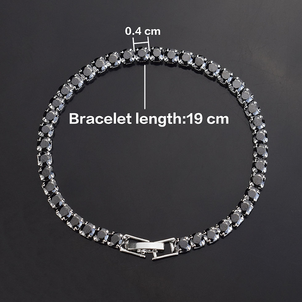 Thumbnail: 4mm Micro-inlaid Zircon Tennis Bracelet for Women 2025 New Men Bracelet Homme Je