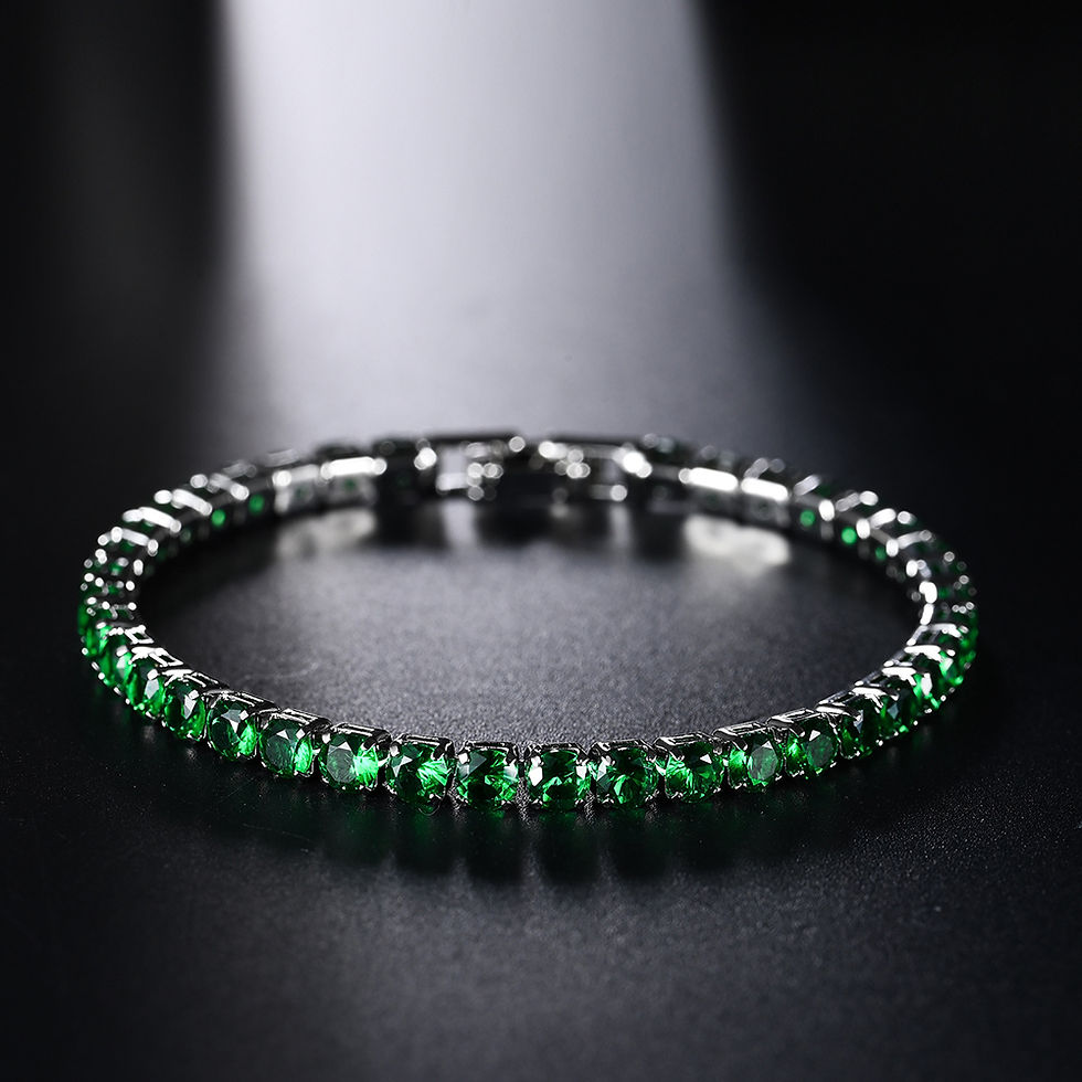 Thumbnail: 4mm Micro-inlaid Zircon Tennis Bracelet for Women 2025 New Men Bracelet Homme Je