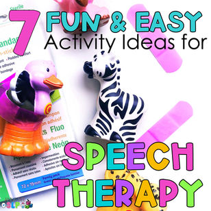 7 Fun Speech Therapy Activities 