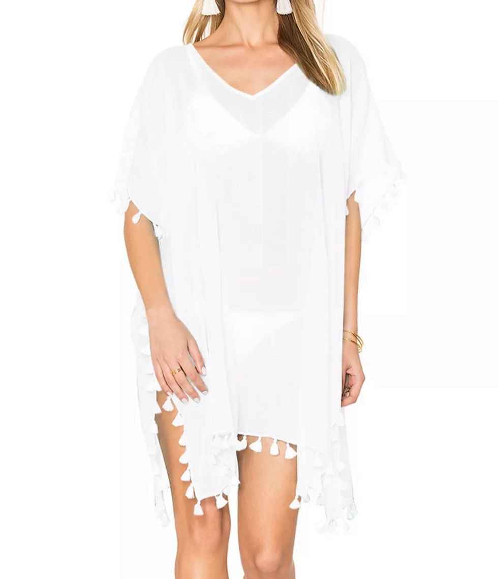 Thumbnail: Beach Tassel Cover Up - Kaftan