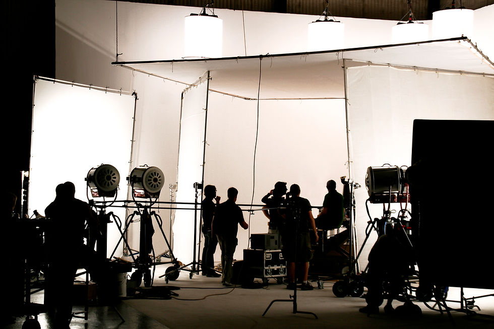 Cena de set de filmagem