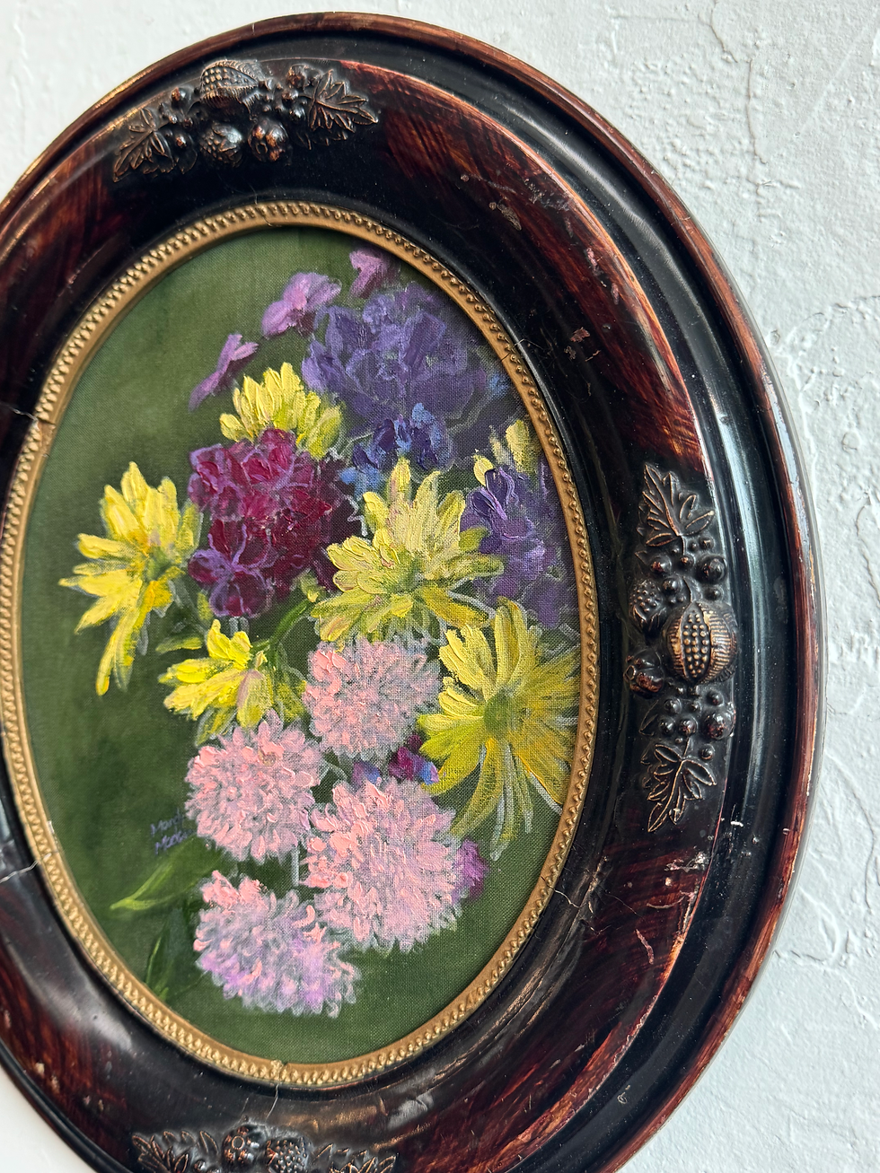 Thumbnail: SOLD Floral in Vintage Frame 