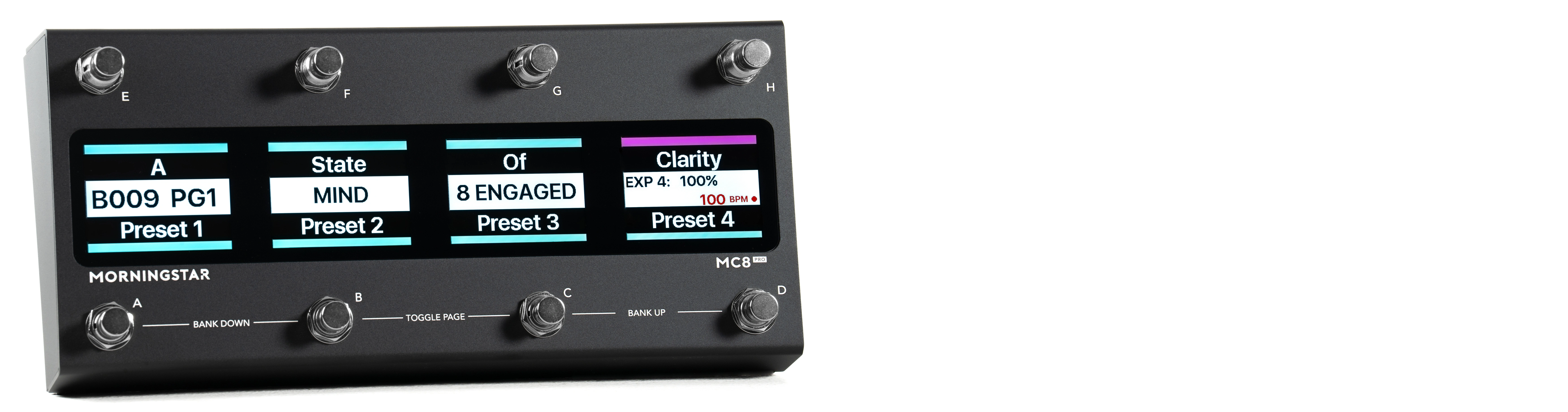 MC8 PRO Screens