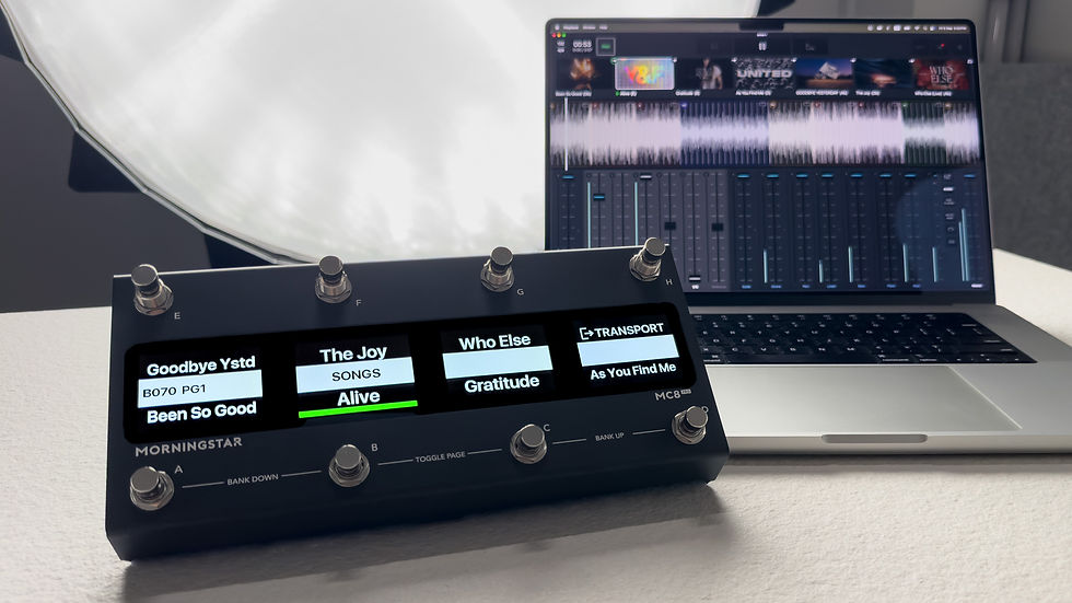 MIDI Foot Controlling MultiTracks: Song Selection