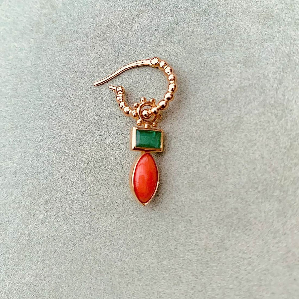 Miniature : Charm Corail & Emeraude