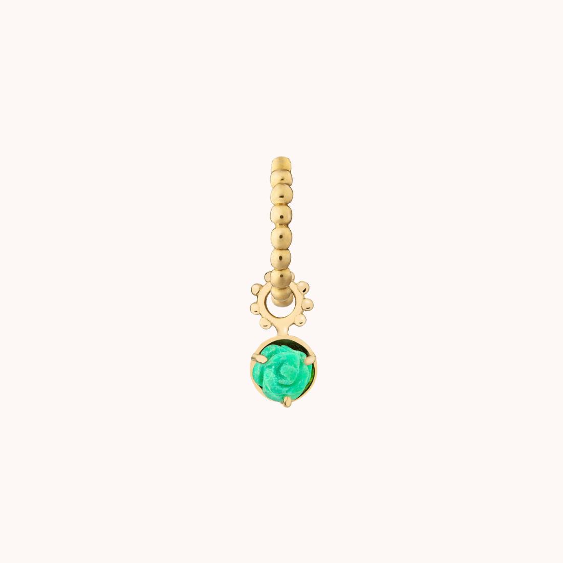 Turquoise Rose Charm