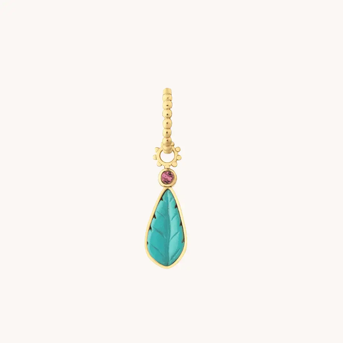 Charm Turquoise & Grenat