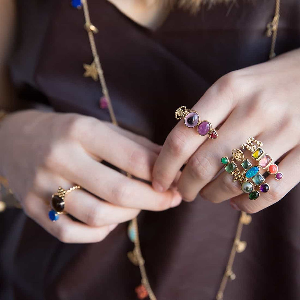 Thumbnail: Green Flower Ring