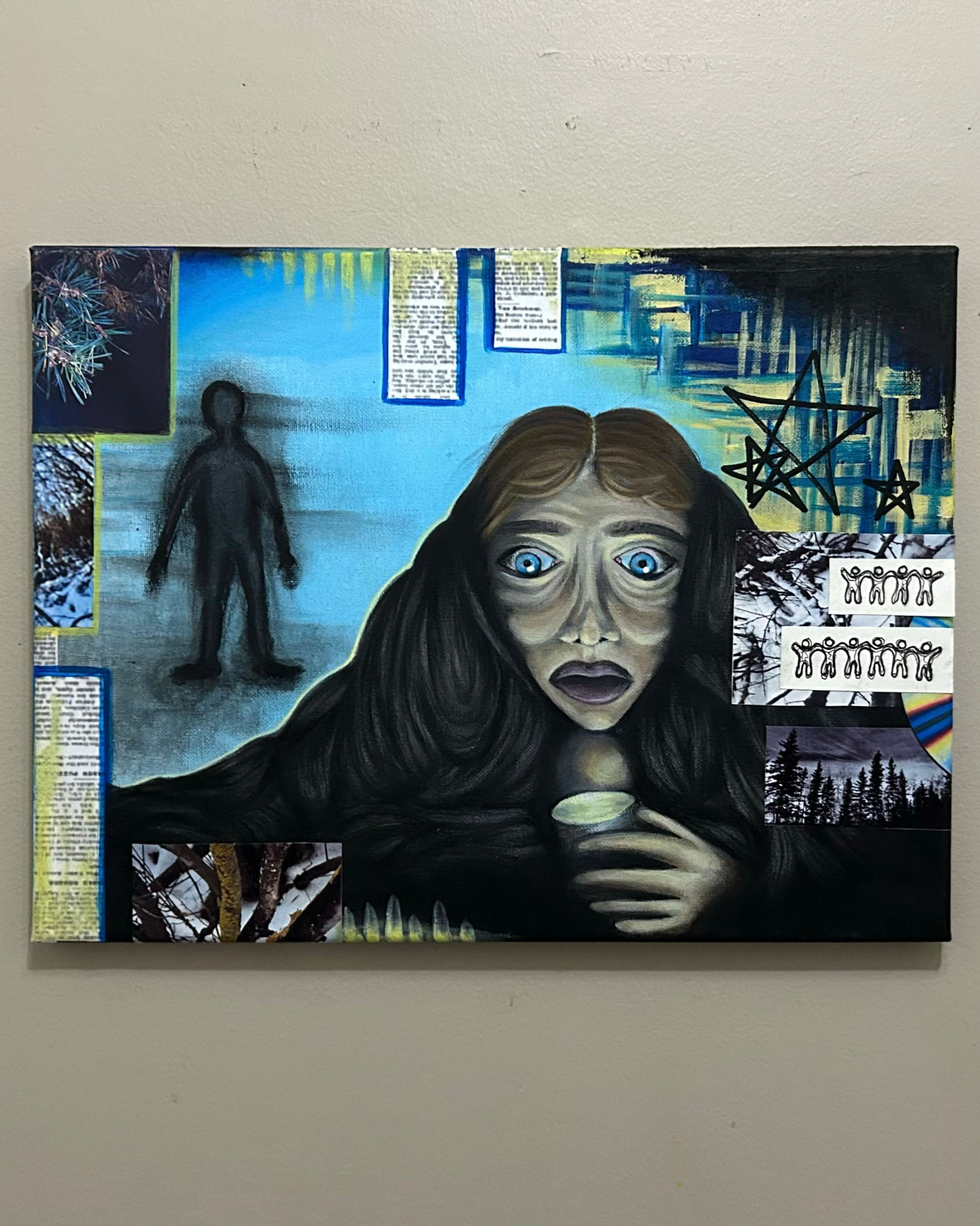 DARKEST REALM PAINTING/COLLAGE