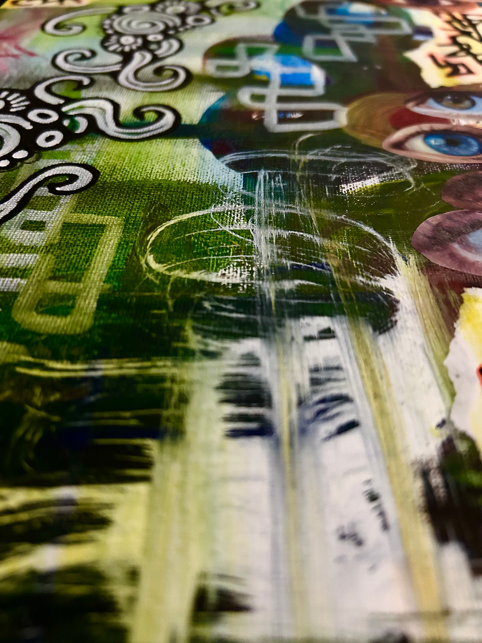 Thumbnail: NOTICE ME PAINTING/COLLAGE