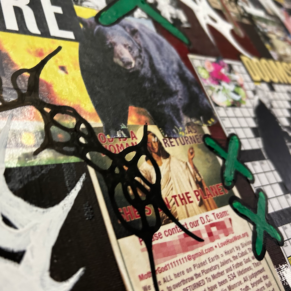 Thumbnail: THE END IS HERE PAINTING/COLLAGE