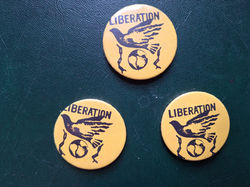 Badges, made at Bradford Resource Centre