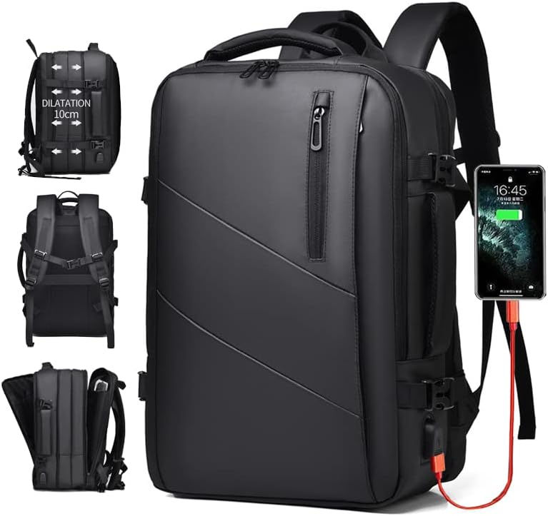 16′′ Travel Laptop Backpack with USB Port | TSA-Friendly, Waterproof, & Insulate