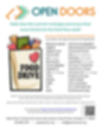 Open Doors Food Drive