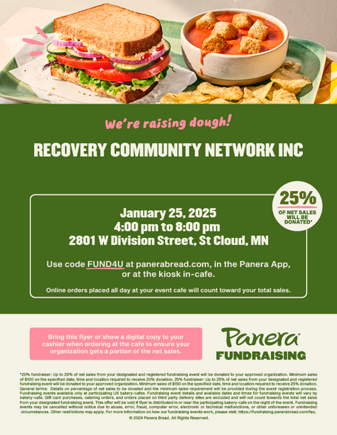 Join Us for a Fundraiser Night at Panera on Jan 25th! 🍞🥗