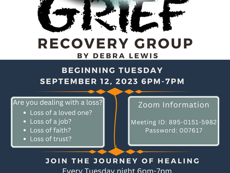 🌟 Join Us for a Healing Journey 🌟 Grief Recovery Group
