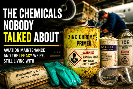 The chemicals nobody talked about: Aviation maintenance and the legacy we're still living with