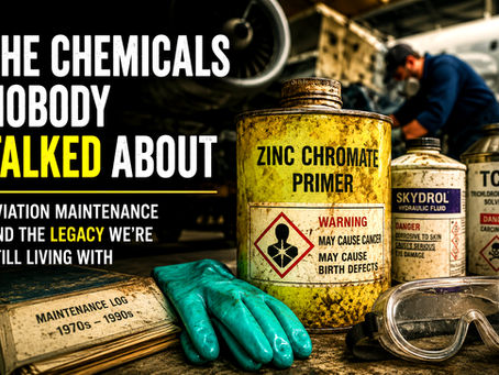 The chemicals nobody talked about: Aviation maintenance and the legacy we're still living with
