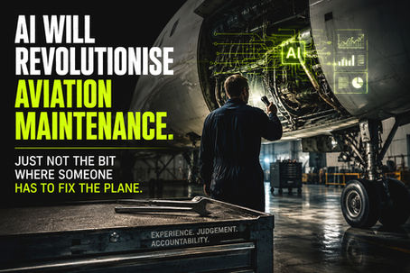 AI Will Revolutionise Aviation Maintenance. Just Not the Bit Where Someone Has to Fix the Plane.