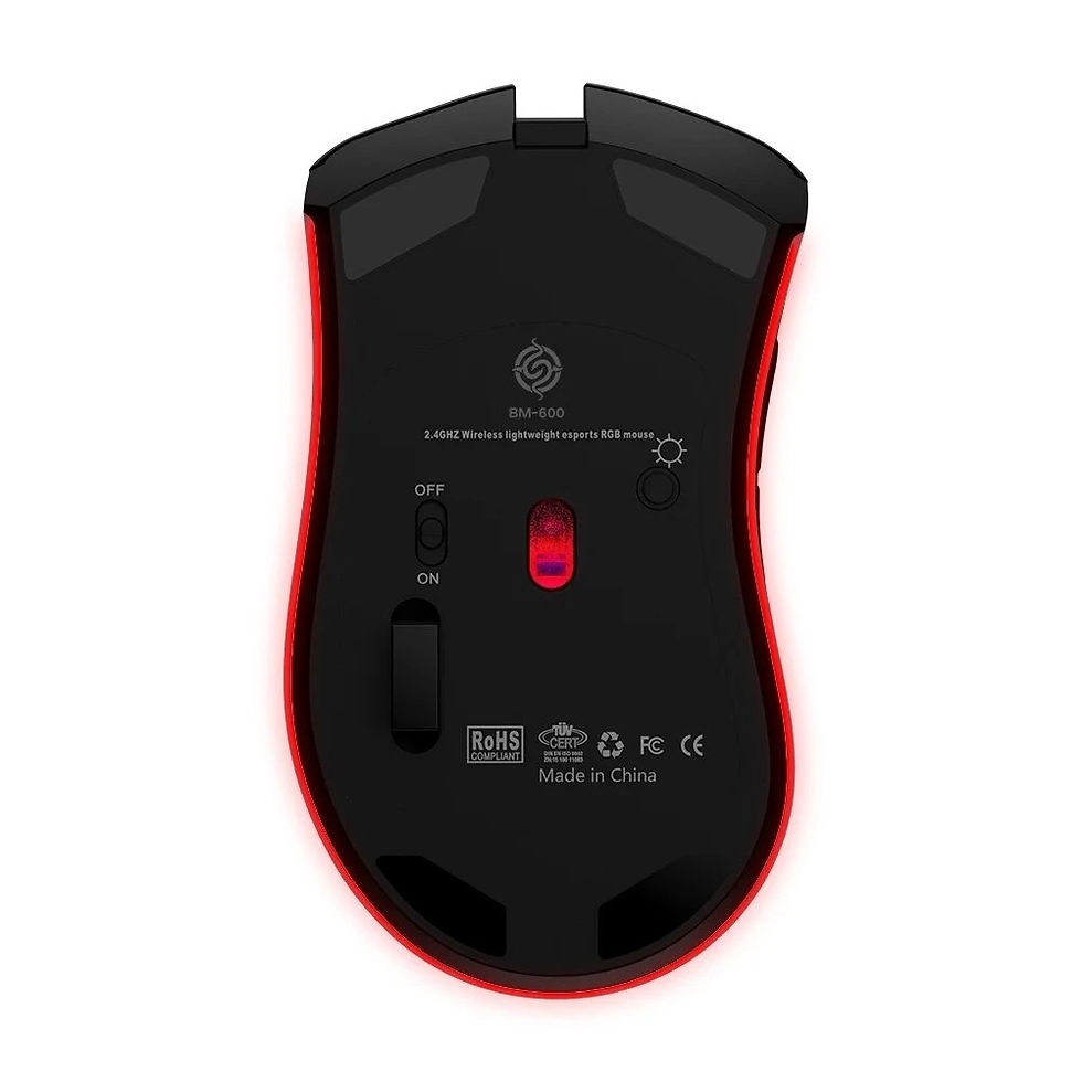 Miniatura: BM600 Rechargeable Wireless RGB Gaming Mouse for PC
