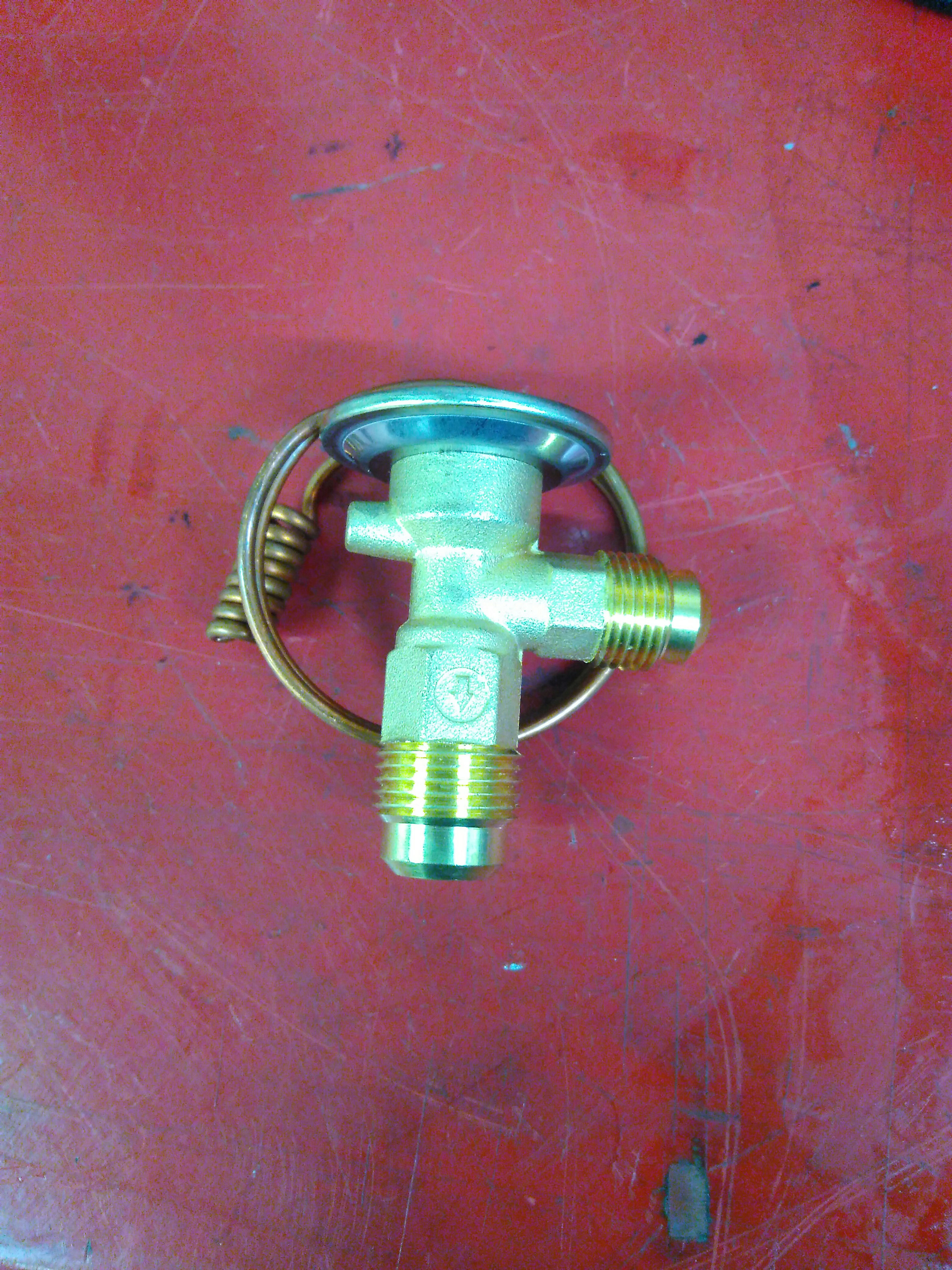 Thermal expansion valve flared