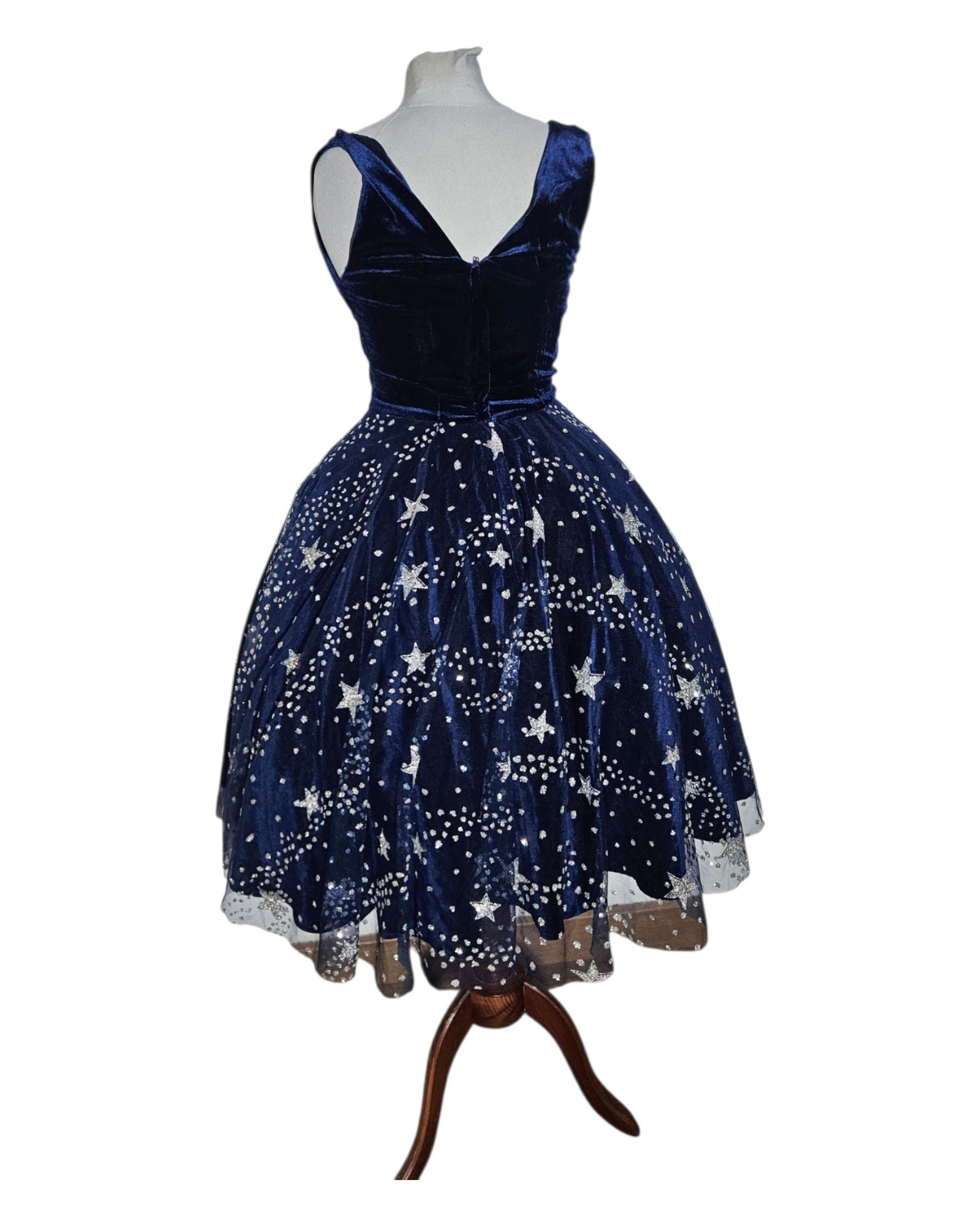 Collectif - sukienka jak 1950s retro pin-up gwiazdy z halką midi