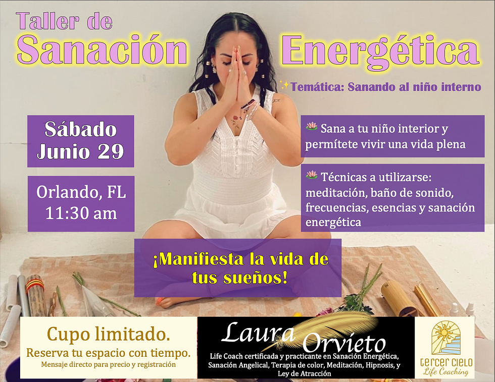 Taller Sanación Energética: Sanando al Niño Interno (Orlando)
