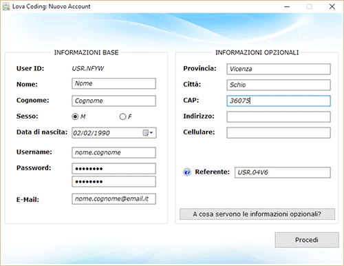 Lova Coding Mailer Guida