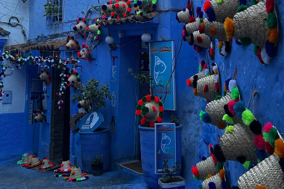 Chefchaouen a kék város Marokkóban