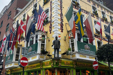 Temple Bar district in Dublin