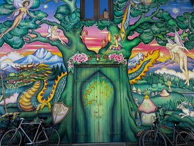 Street art alkotások Freetown Christiania-ban